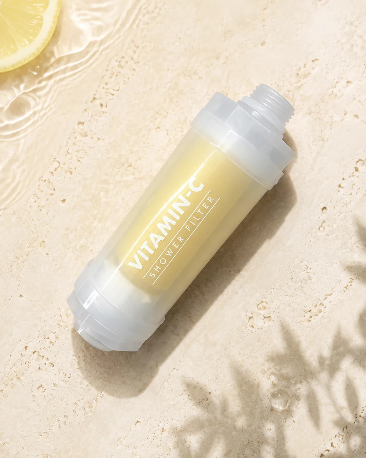 Filtre Nuri Citron Givré jaune avec reflets d’eau